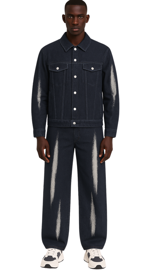 River Denim Jacket Dark Blue